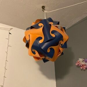 Orange and blue light ball